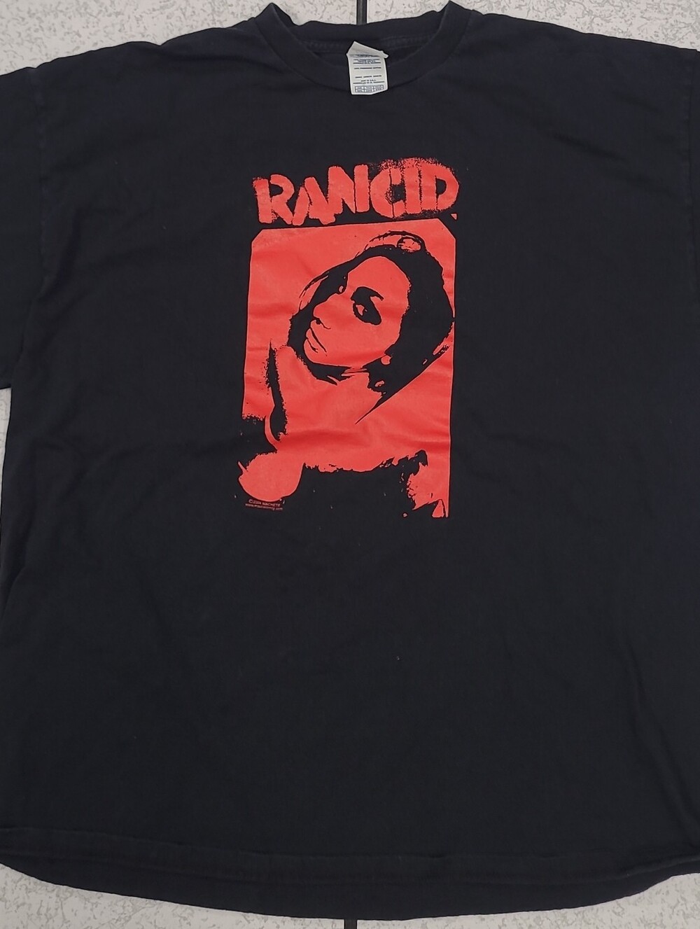 Delta Black Short-Sleeve Tee with Red RANCID Graphic 2xl